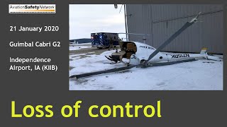 Guimbal Cabri G2 Loss of control accident [upl. by Tenaj]