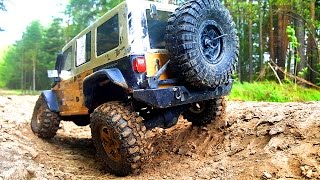 RC OFF Road 4x4  Scale Truck in Mudding Jeep Wrangler [upl. by Ming]