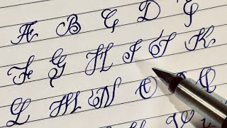 Calligraphy Alphabets with Fountain Pen [upl. by Corabel]