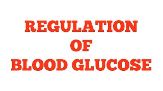 Regulation of Blood Glucose level  Biochemistry [upl. by Kathryn]