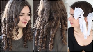 Victorian Rag Curls  Historical Hairstyling Tutorial [upl. by Ycinuq]