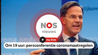 Kijk live naar persconferentie Rutte en Kuipers [upl. by Nirrol148]