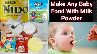 How to Make Any Baby Food in Milk Powder  Useful Tips About Using Cow Milk Goat Milk amp Breast Milk [upl. by Aala]