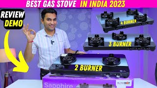 Best gas stove in India 2023 🔥 Blow hot gas stove sapphire manual 2 burner  3 burner  4 burner [upl. by Skippie]