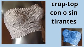 COMO TEJER A CROCHET CROP TOP VERANO 2024 facil [upl. by Janith258]