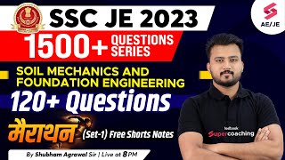 SSC JE Civil Engineering 2023  Soil Mechanics amp Foundation Engineering Civil Capsule  Shubham Sir [upl. by Stead785]