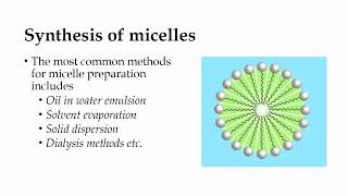 Micelles I Organic Nanomaterials I Nanobiotechnology [upl. by Konopka461]