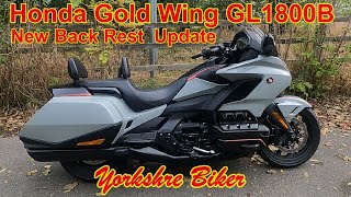 Honda Gold Wing GL1800 Bagger Backrest [upl. by Irehs]