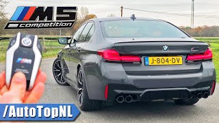 2021 BMW M5 F90 Competition LCI REVIEW on AUTOBAHN NO SPEED LIMIT by AutoTopNL [upl. by Ateekan]