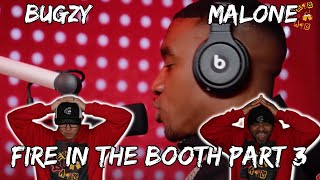 BUGZY SPITTING OWNERSHIP BARS  Americans React to Bugzy Malone  Fire in the Booth part 3 [upl. by Antrim118]