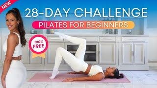 Pilates 28 Day Challenge for Weight Loss  Strength Goals 2024 [upl. by Sebastien]