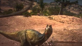 Dinosaur Revolution Resound  Allosaurus VS Dinheirosaurus [upl. by Eibur]