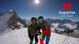 Skiing Zugspitze  March 19 2016  GoPro Hero 4 Black [upl. by Aneerol15]