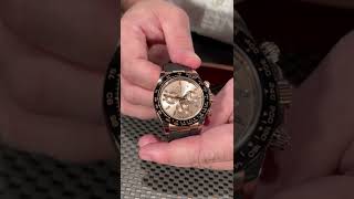 Rolex Cosmograph Daytona Rose Gold Everose Diamond Mens Watch 116515 Review  SwissWatchExpo [upl. by Bahner491]