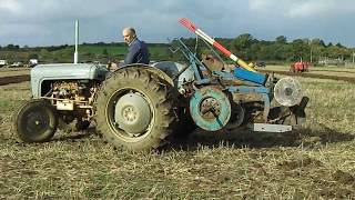 Ferguson 35 Tractor With Ransomes Plough [upl. by Dlonra]