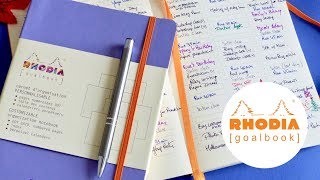 Rhodia goalbook great for bullet journaling [upl. by Ayana]