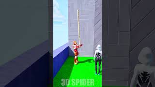 Ladder Run Challenge 2  Iron man vs Batman vs Spider Girl spiderman gta [upl. by Elauqsap]