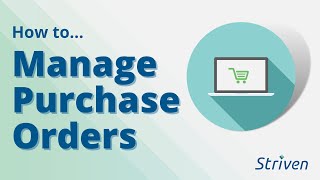 Managing Purchase Orders [upl. by Anar625]