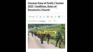 Concours eau et forêt session 2023 [upl. by Aynat]