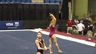 Aly Raisman  Floor  2012 Visa Championships Podium Training [upl. by Roter]