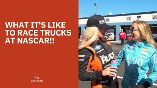 BEHIND THE SCENES AT NASCAR WITH TRUCK DRIVER NATALIE DECKER [upl. by Aicelet]