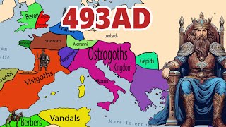 The Ostrogoths historic and their King Theodoric the Great  Italy History in Medieval time [upl. by Kimbra]