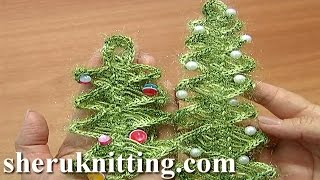 Crochet Christmas Tree On Hairpin Loom Part 2 of 2Christmas Tree Ornament [upl. by Torin]