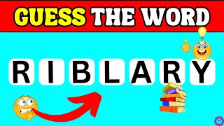 Guess The Word by its Scrambled Letters  Word Quiz challenge 2024 [upl. by Hastie114]