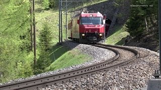 Rhätische Bahn RhBAlbulabahn zwischen Bergün und Preda [upl. by Aidyl]