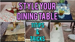 11 tipsamptricks to decorate amporganize your dining table🥘how can Style your dining in different ways 💖 [upl. by Gretta181]