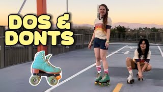 How to Rollerskate for Beginners tips dos and donts [upl. by Nyraf154]