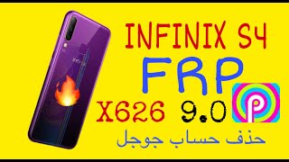 Infinix S4 X626 FRP 90 Bypass Google account حذف حساب جوجل بدون كمبيوتر او بوكس انفنكس [upl. by Eelnyl]