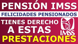 📢Urgente ¡💥 Pensión IMSS 2024 LISTA de PRESTACIONES a la que tienen derecho los PENSIONADOS [upl. by Uwton]