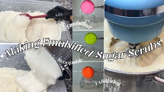 How To Make The Best Emulsified Sugar Scrub  Scoopable  Exfoliating [upl. by Kumagai]