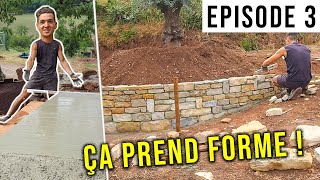 La Transformation du Jardin Avance  On Coule la Dalle Béton  Episode 3 [upl. by Annerahs911]