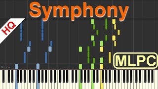 Clean Bandit feat Zara Larsson  Symphony I Piano Tutorial amp Sheets by MLPC [upl. by Fishback]