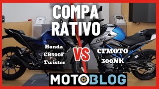 Comparativo Honda CB300F Twister Vs CFMOTO 300NK cara a cara  Motoblogcom [upl. by Attenrad]