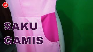 Membuat Saku Bobok dan Kupnat Baju Gamis Wanita [upl. by Naujed839]