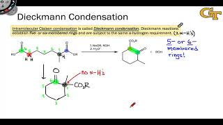 1304 Dieckmann Condensations and Crossed Claisen Condensations [upl. by Nilreb385]