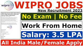 Wipro Recruitment 2023  Wipro Jobs For Freshers 2023  Wipro OffCampus Hiring 2023  Wipro Jobs [upl. by Hannover]