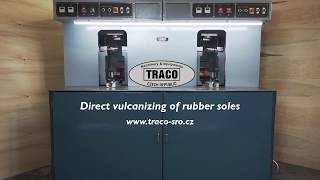 Direct vulcanizing of rubber soles [upl. by Jarrad75]