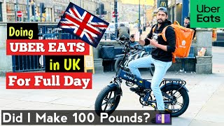 How Much Can You Earn As Uber Eats Delivery Driver UK 🇬🇧  Uber Eats Delivery Earning ubereats [upl. by Gibby591]