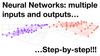 Neural Networks Pt 4 Multiple Inputs and Outputs [upl. by Ainosal]