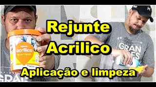 Rejunte acrilico Aplicação passo a passo e dica extra de limpeza com produto que você tem em casa [upl. by Law]