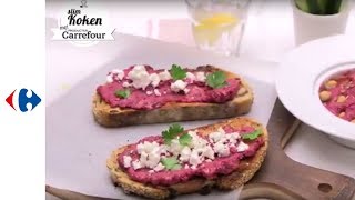 Toasts met hummus en rode bieten [upl. by Turk]