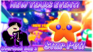 New Years Event SHOOTING STAR PET In Overlook Bay 2  Roblox [upl. by Concettina]