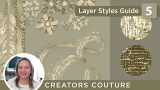 How to Resize Photoshop Layer Styles amp Adjust Texture Sparkle amp Metallic Gold Effects with Actions [upl. by Essilec]