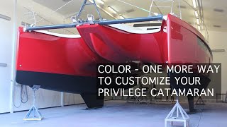 Color  One More Way to Customize a Privilege Catamaran [upl. by Brandie138]