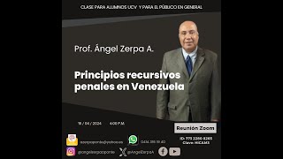 Angel Zerpa Impugnabilidad objetiva y subjetiva agravio competencia y otros principios recursivos [upl. by Harriot767]