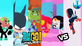 All Member Justice Titan VS Slade  Teen Titans GO Figure Teeny Titans 2 [upl. by Ettenahc]